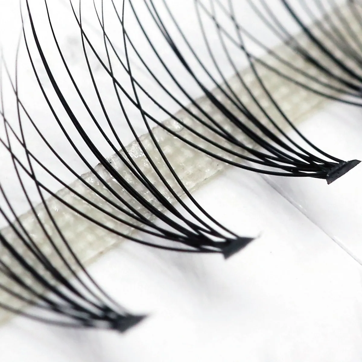 10D volume cluster eyelashes premade fans, C-0.10 (60 pieces)