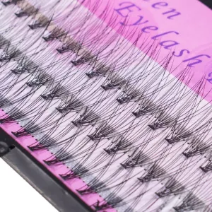 10D VOLUME cluster eyelashes premade fans, Mega Fluffy (60 pieces)