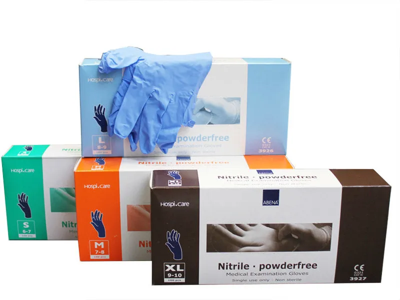 ABENA nitrile gloves BLUE 2 pieces/1 pair S, M, L