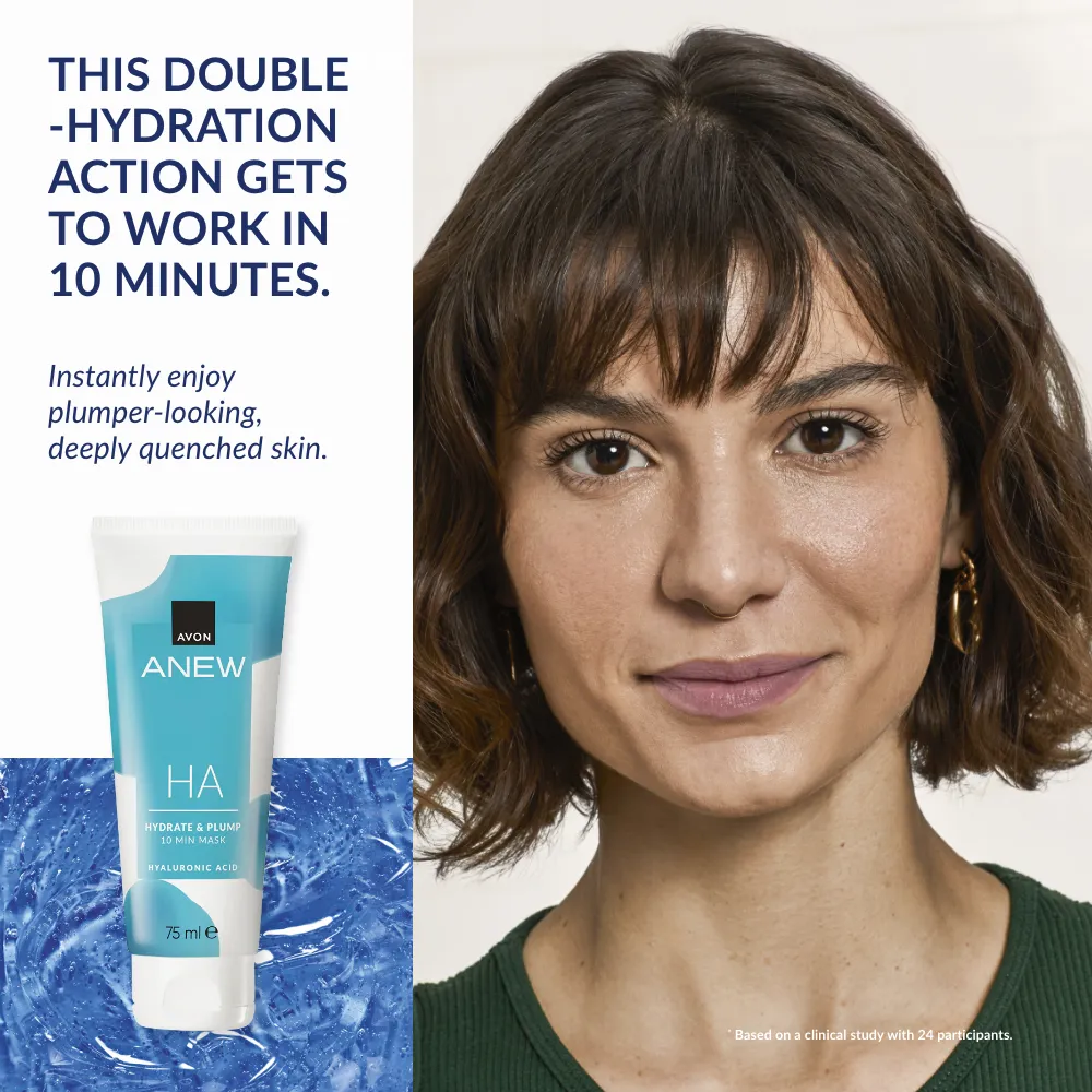 Anew HA Hydrate and Plump 10 Min Mask - 75ml