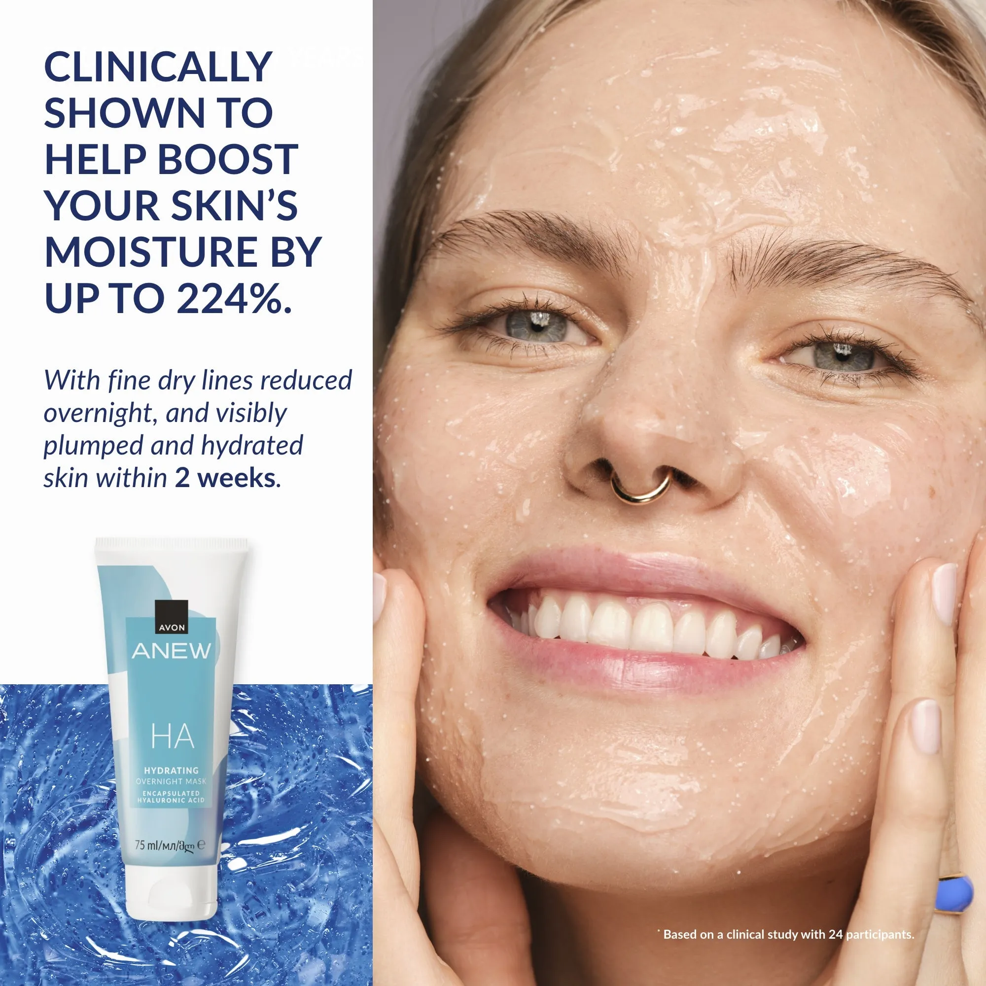 Anew HA Hydrating Overnight Mask - 75ml