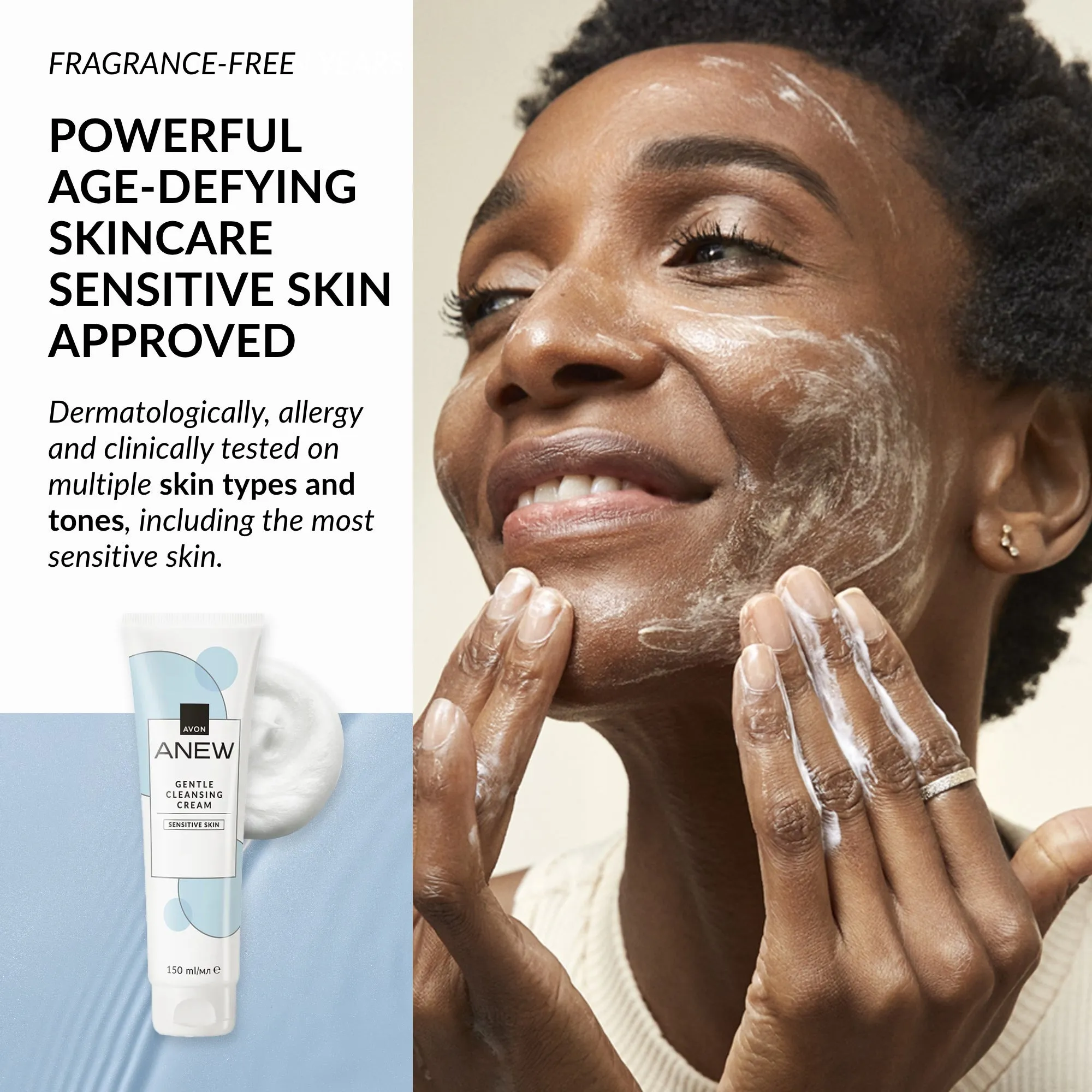 Anew Sensitive  Cream Cleanser - 150ml