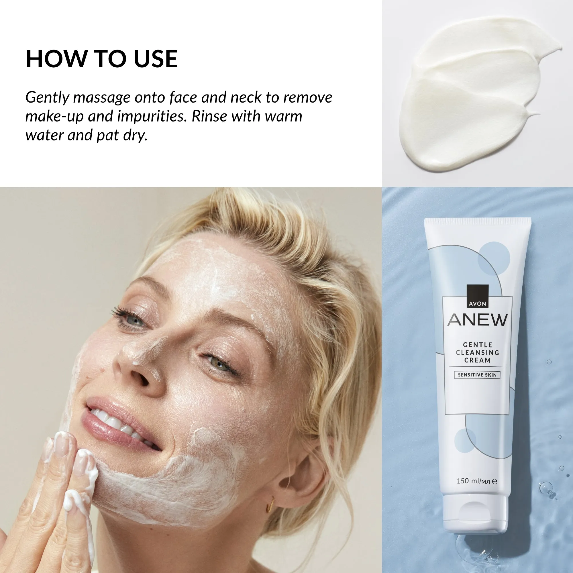 Anew Sensitive  Cream Cleanser - 150ml