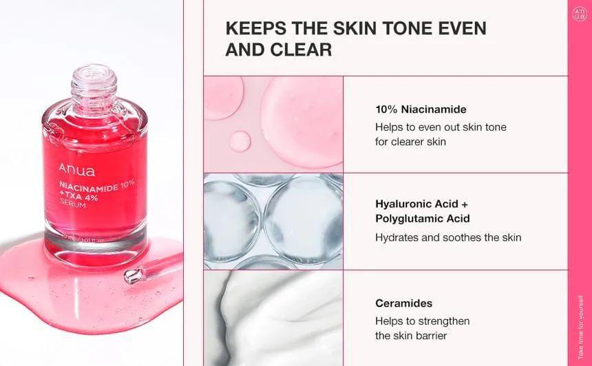 Anua - Niacinamide 10%   Txa 4% Serum