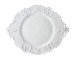 Arte Italica Bella Bianca Scalloped Charger Plate, White