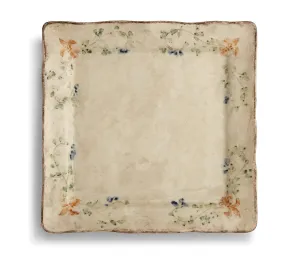 Arte Italica Medici Square Charger Plate, Cream