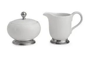 Arte Italica Tuscan Sugar & Creamer Set, White