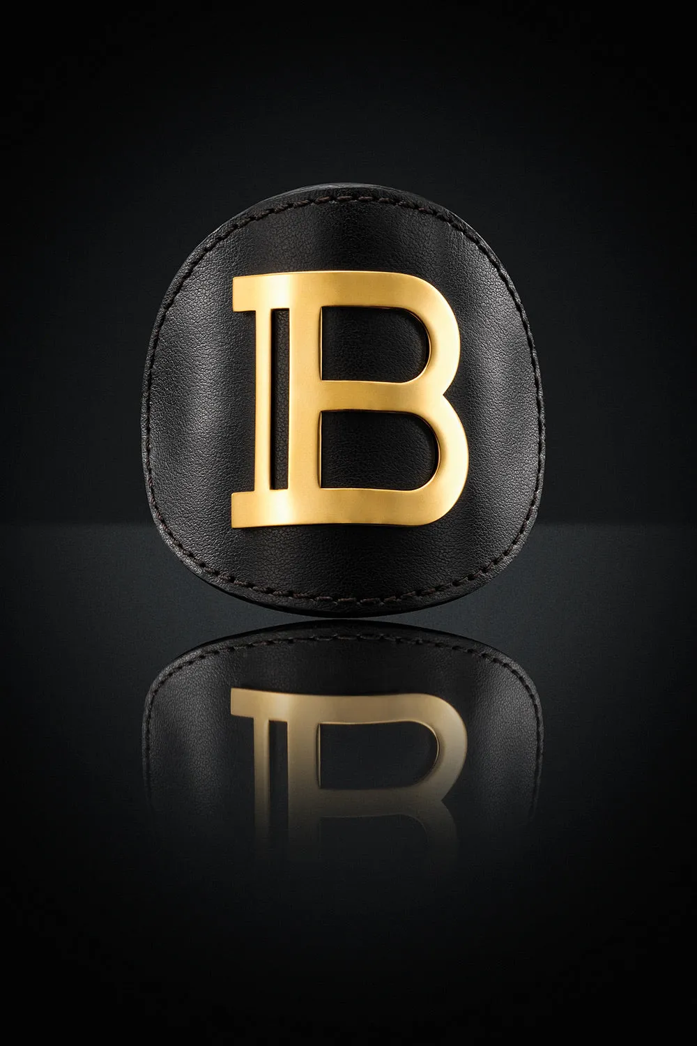 Balmain Limited Edition Genuine Leather Hair Clip Gold FW20