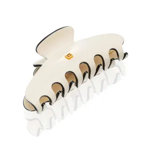 Balmain Pince à Cheveux Large White/Black