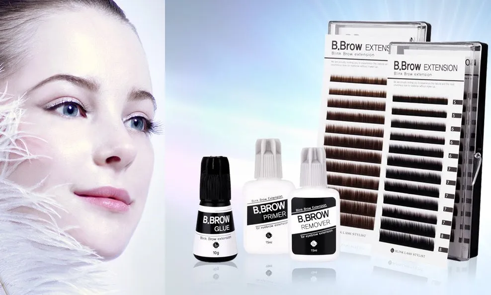 B.Brow Extension for eyebrow extensions MIX, 3 different colors