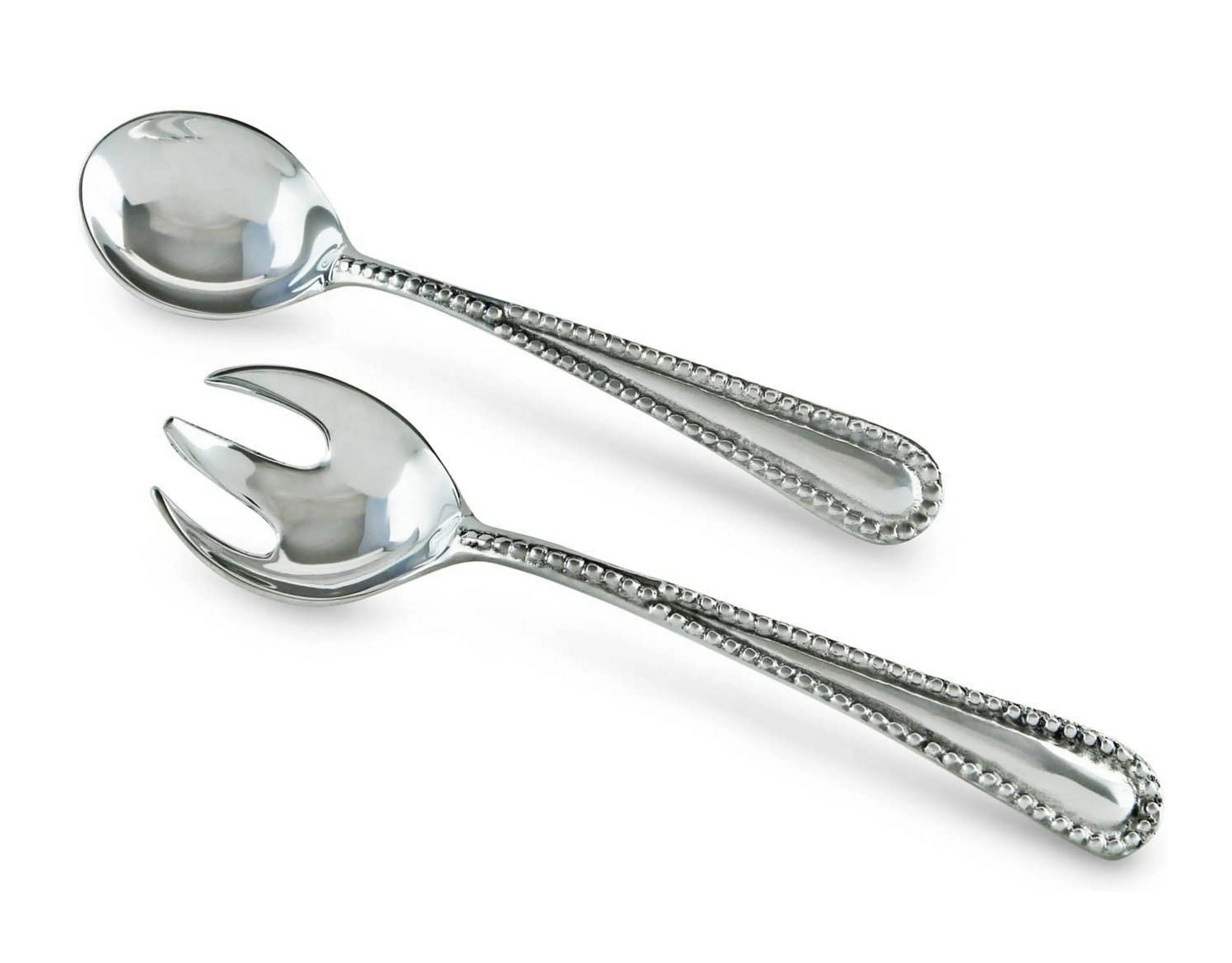 Beatriz Ball Pearl Salad Servers, Silver