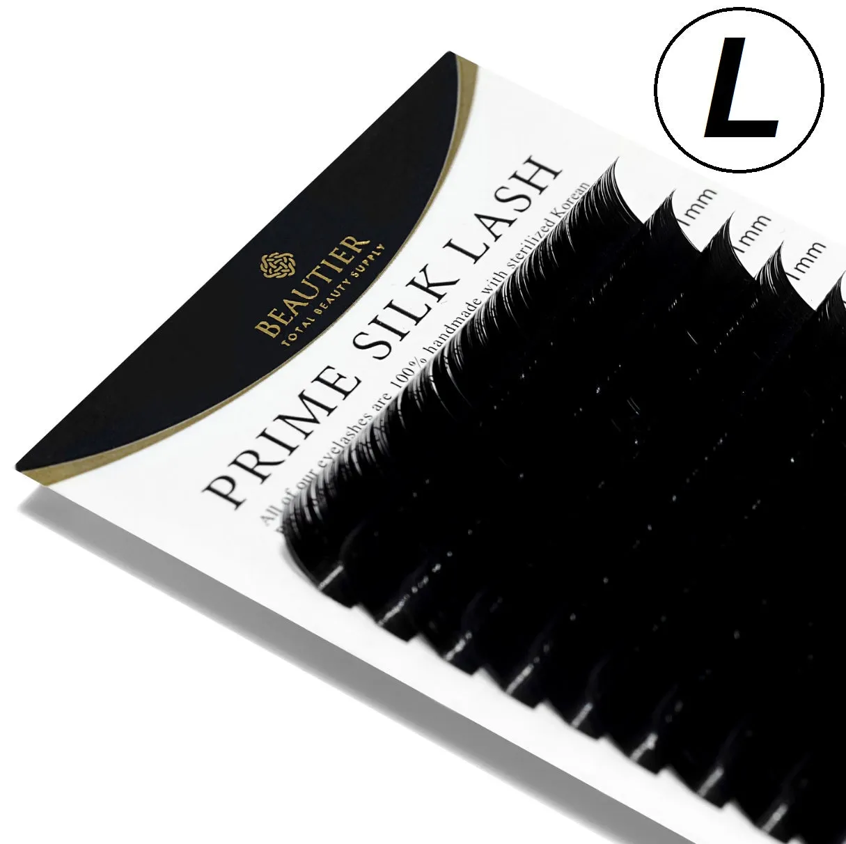 Beautier eyelash extensions ONE SIZE 0.07 - 0.10, L shape