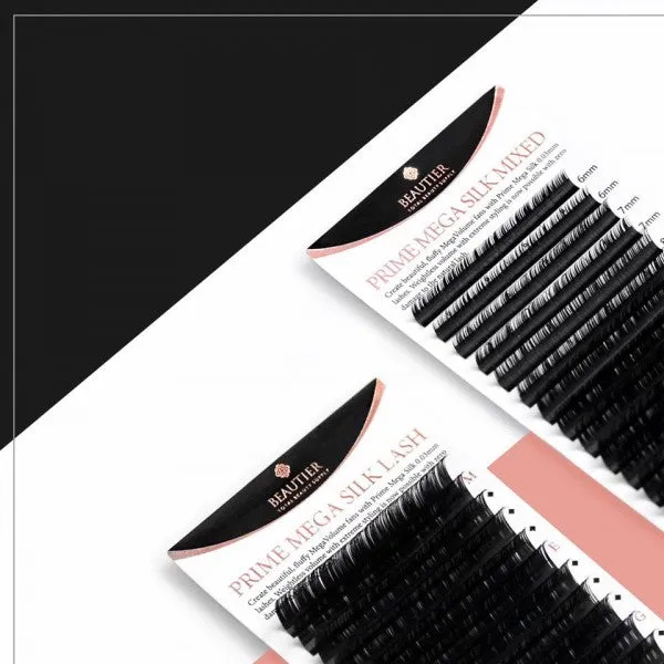 Beautier eyelash extensions ONE SIZE 0.07 - 0.10, L  shape