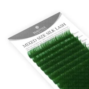 Beautier GREEN MIX for eyelash extensions, C or D