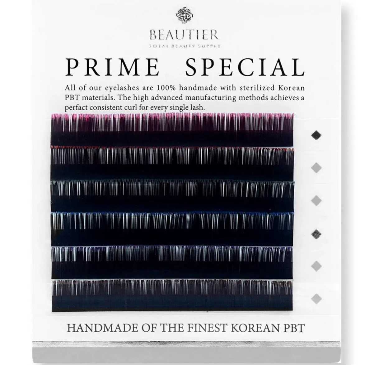 Beautier OMBRE for eyelash extensions MIX, C shape