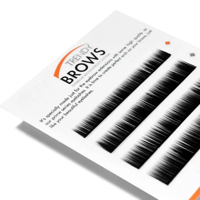 Beautier Trendy eyebrow & lower lashes extensions, 0.07 BLACK