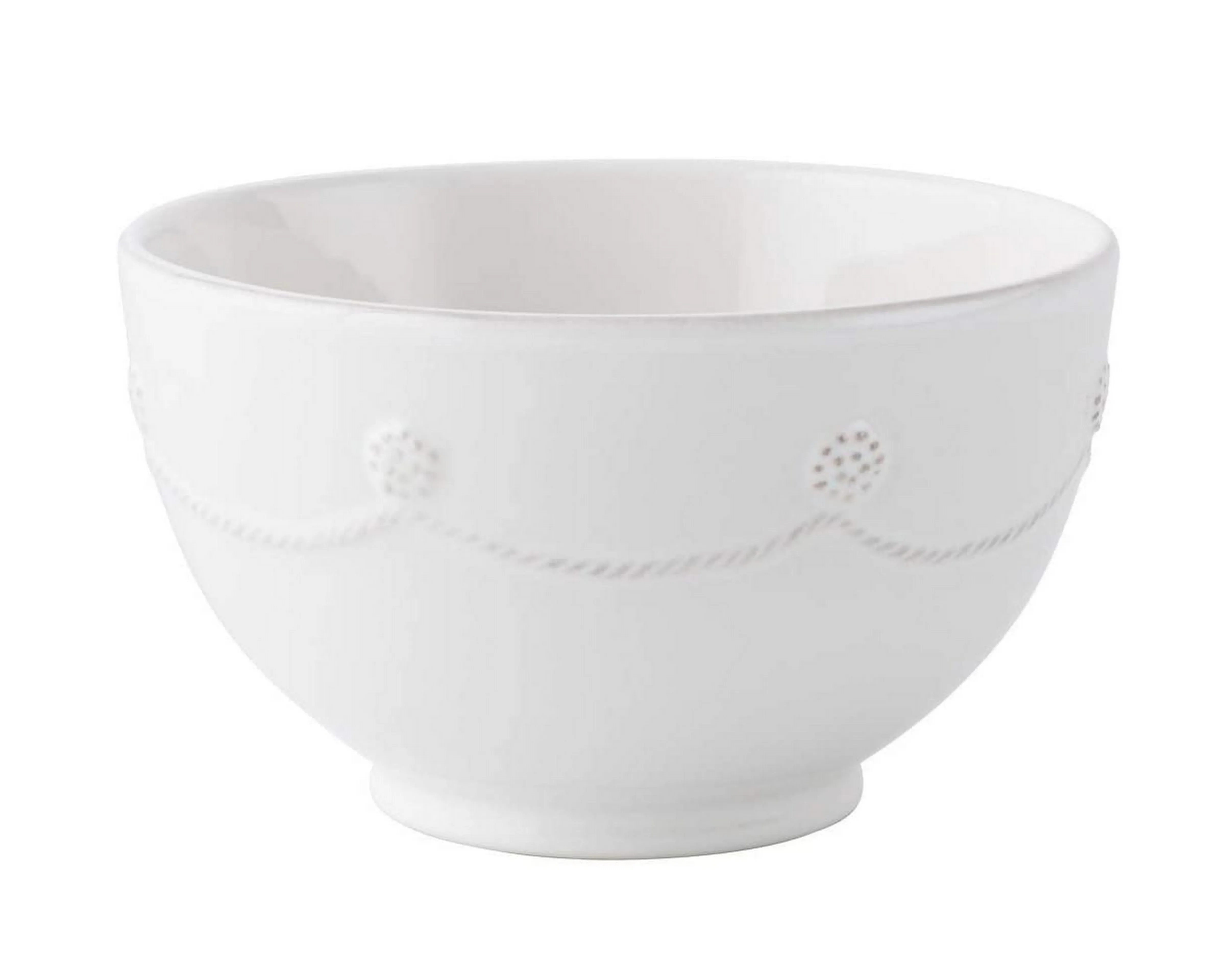 Berry and Thread Round Cereal / Ice Cream Bowl by Juliska - Whitewash
