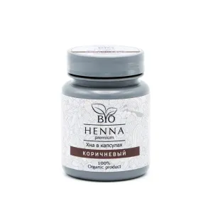 Bio Henna for brows biotattoo in capsules, BROWN