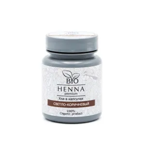 Bio Henna for brows biotattoo in capsules, LIGHT BROWN
