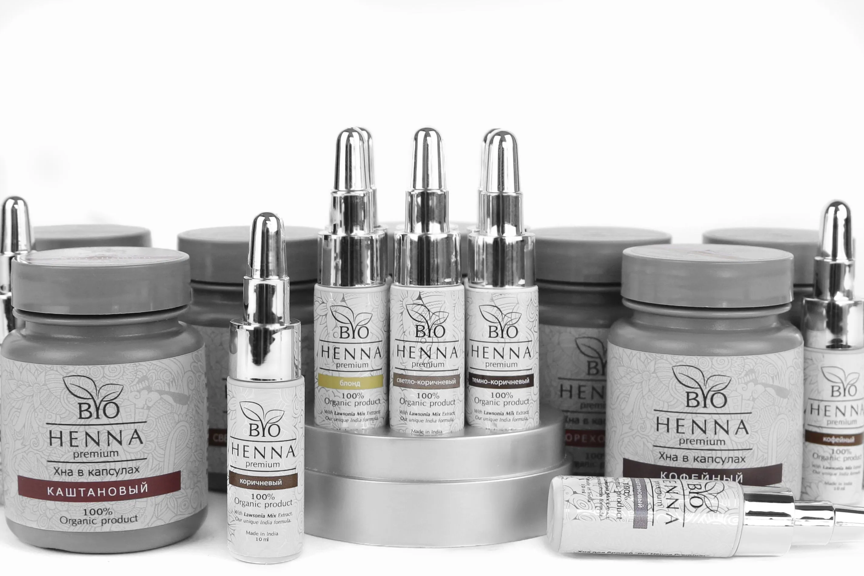 Bio Henna powder for brows bio tattoo, BROWN 10g