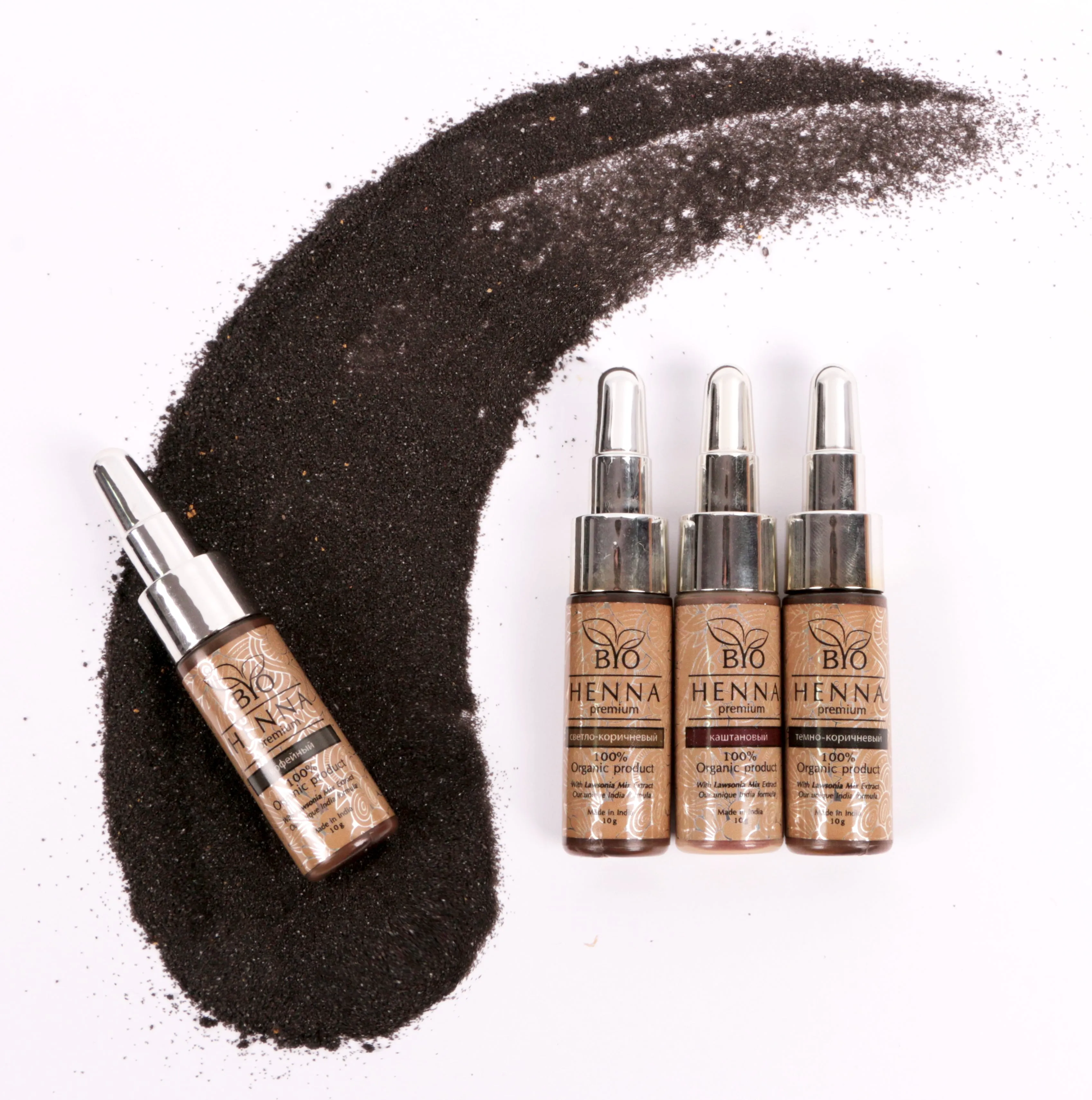 Bio Henna powder for brows bio tattoo, CHESTNUT 10g