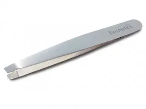 Biosmetics eyebrow tweezers, silver