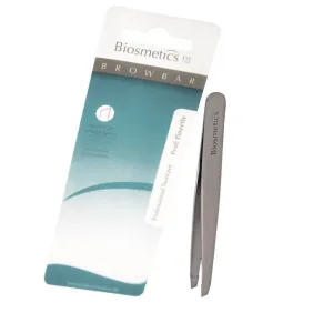 Biosmetics eyebrow tweezers, silver