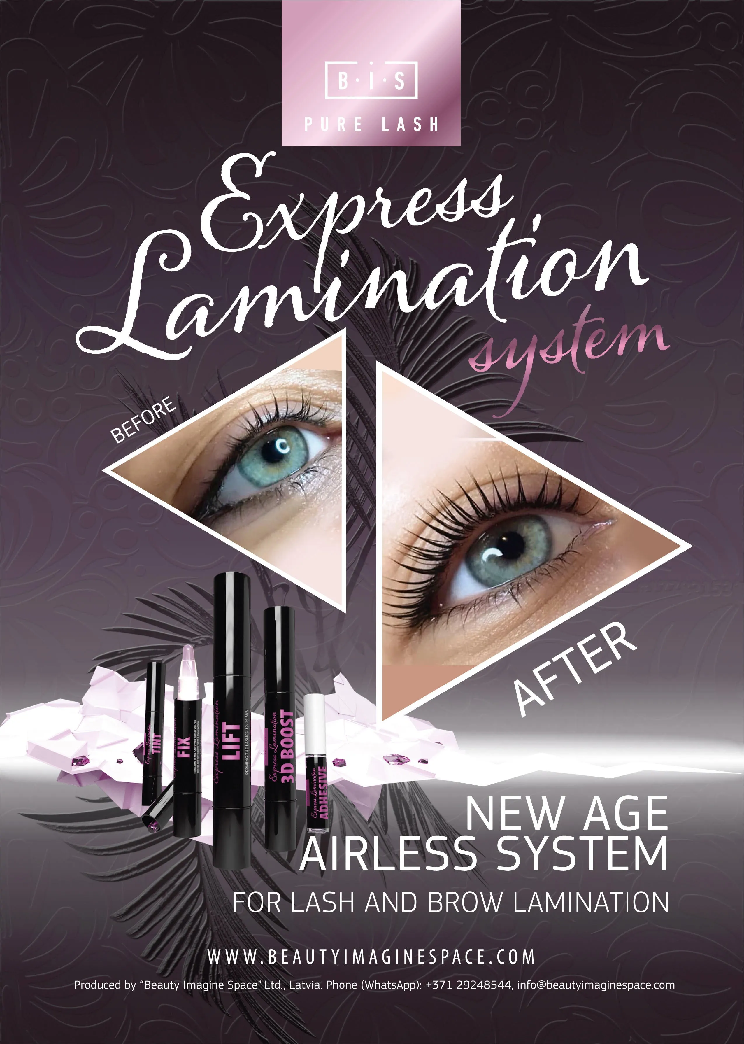 BIS Express Lamination Lash & Brow cleansing shampoo, 50 ml