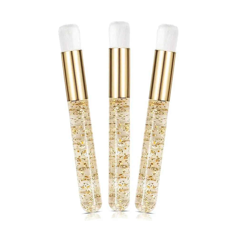 BIS Pure Lash cleansing brush for lashes & brows, with glitter handle