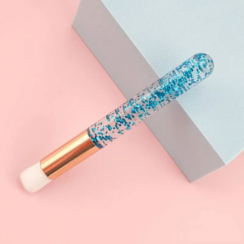 BIS Pure Lash cleansing brush for lashes & brows, with glitter handle