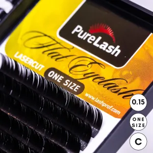 BIS Pure Lash FLAT Cashmere eyelash extensions C/0.15/16 lines