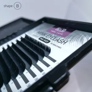 BIS Pure Lash FLAT eyelash extensions 16 lines, B-MIX-0.15