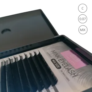 BIS Pure Lash Rapid Blooming Easy Fan eyelash extensions, C/0.07/MIX