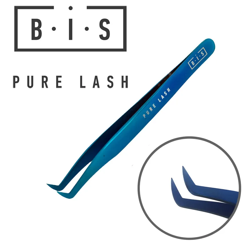 BIS Pure Lash Tweezers for eyelash extensions BLUE, different types