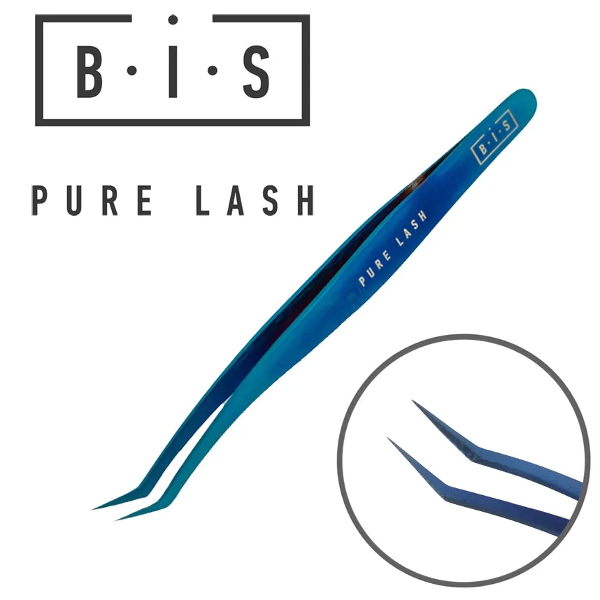 BIS Pure Lash Tweezers for eyelash extensions BLUE, different types