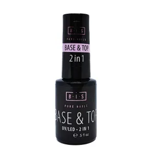 BIS Pure Nails Design UV/LED gel polish TOP & BASE 2in1, 7.5ml