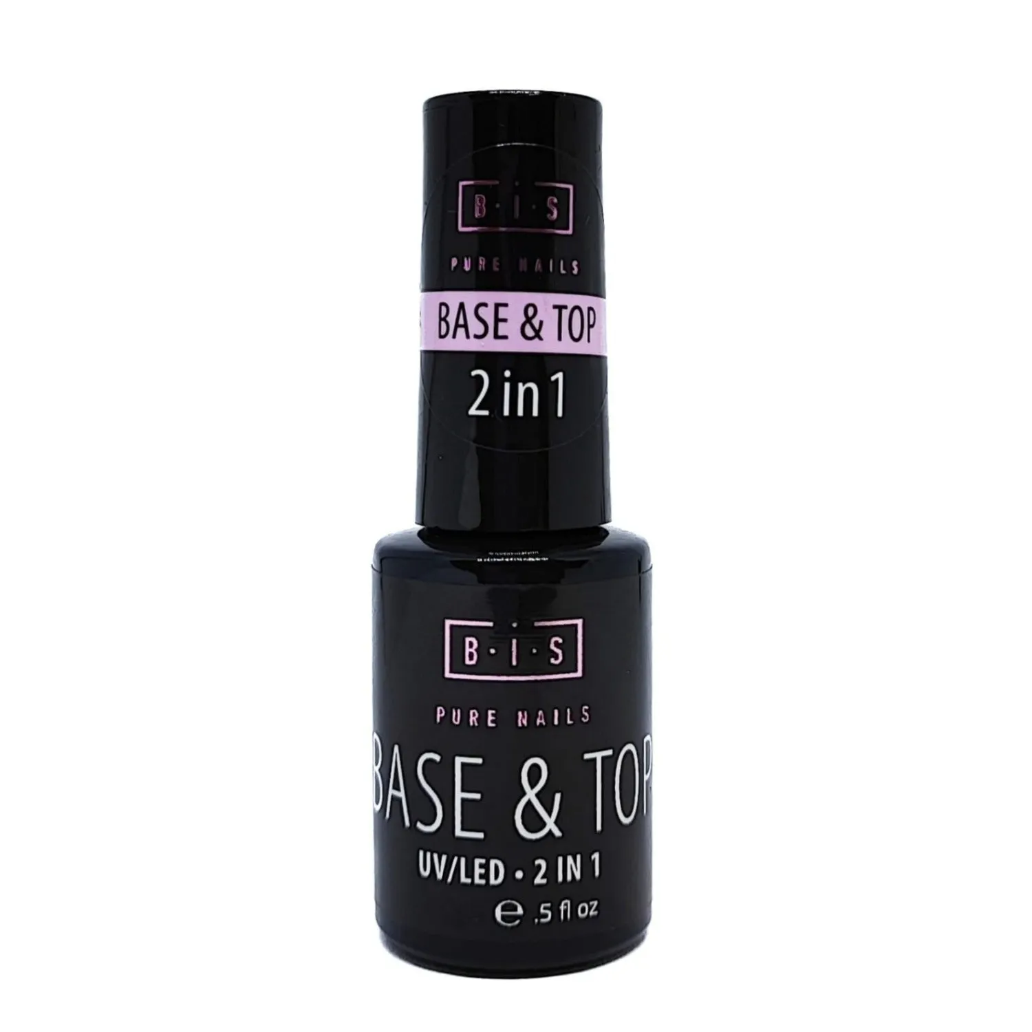 BIS Pure Nails Design UV/LED gel polish TOP & BASE 2in1, 7.5ml