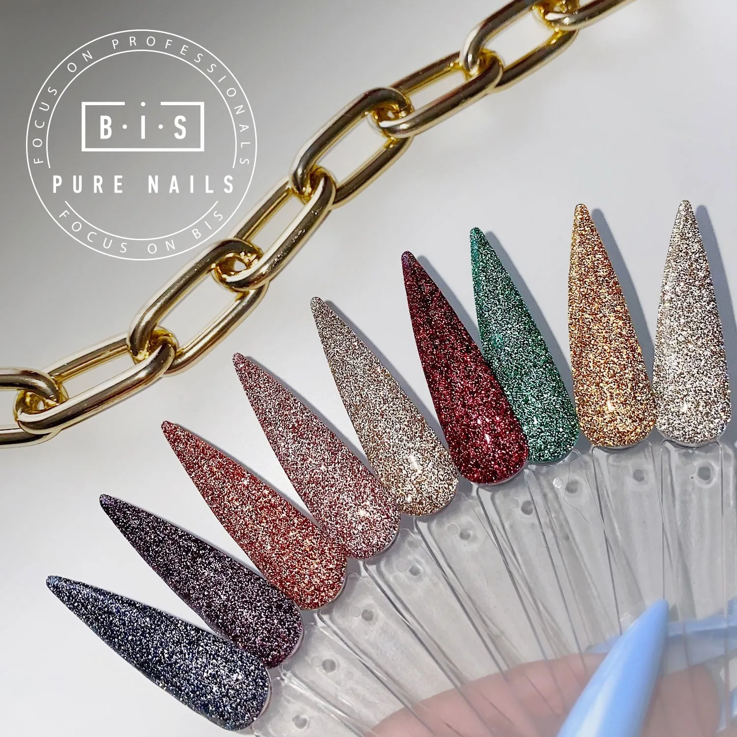 BIS Pure Nails FLASHING LIGHTS gel polish 15 ml, Bordeaux 113