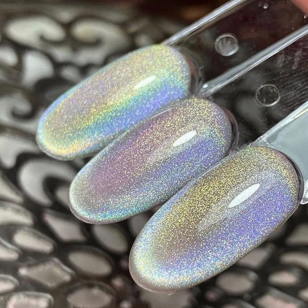 BIS Pure Nails flashing lights gel polish 15ml, HOLOGRAPHIC RAINBOW