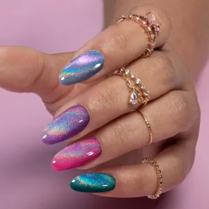 BIS Pure Nails flashing lights gel polish 15ml, HOLOGRAPHIC RAINBOW