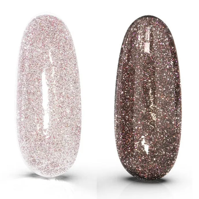 BIS Pure Nails flashing lights TOP NO WIPE, pink
