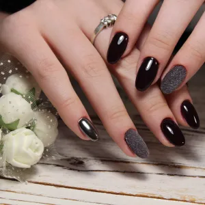 BIS PURE NAILS gel nail polish 15 ml, 6785 Dark Plum