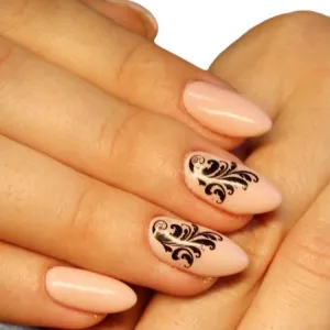 BIS Pure Nails  slider nail design sticker decal Art13, NAILCRUST BLACK