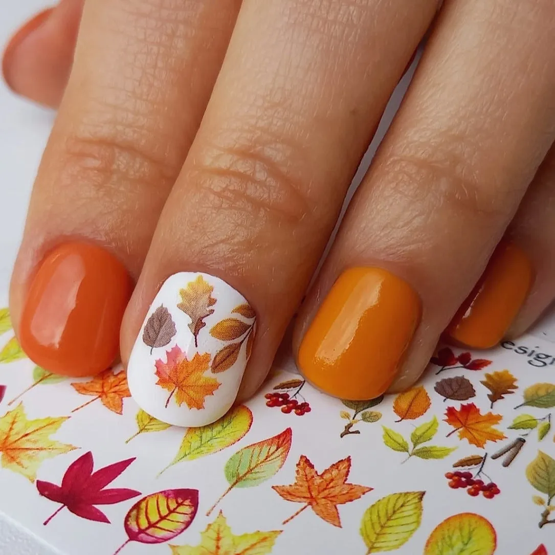 BIS Pure Nails  slider nail design sticker decal AUTUMN, A28