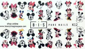 BIS Pure Nails  slider nail design sticker decal MICKEY MOUSE, K12