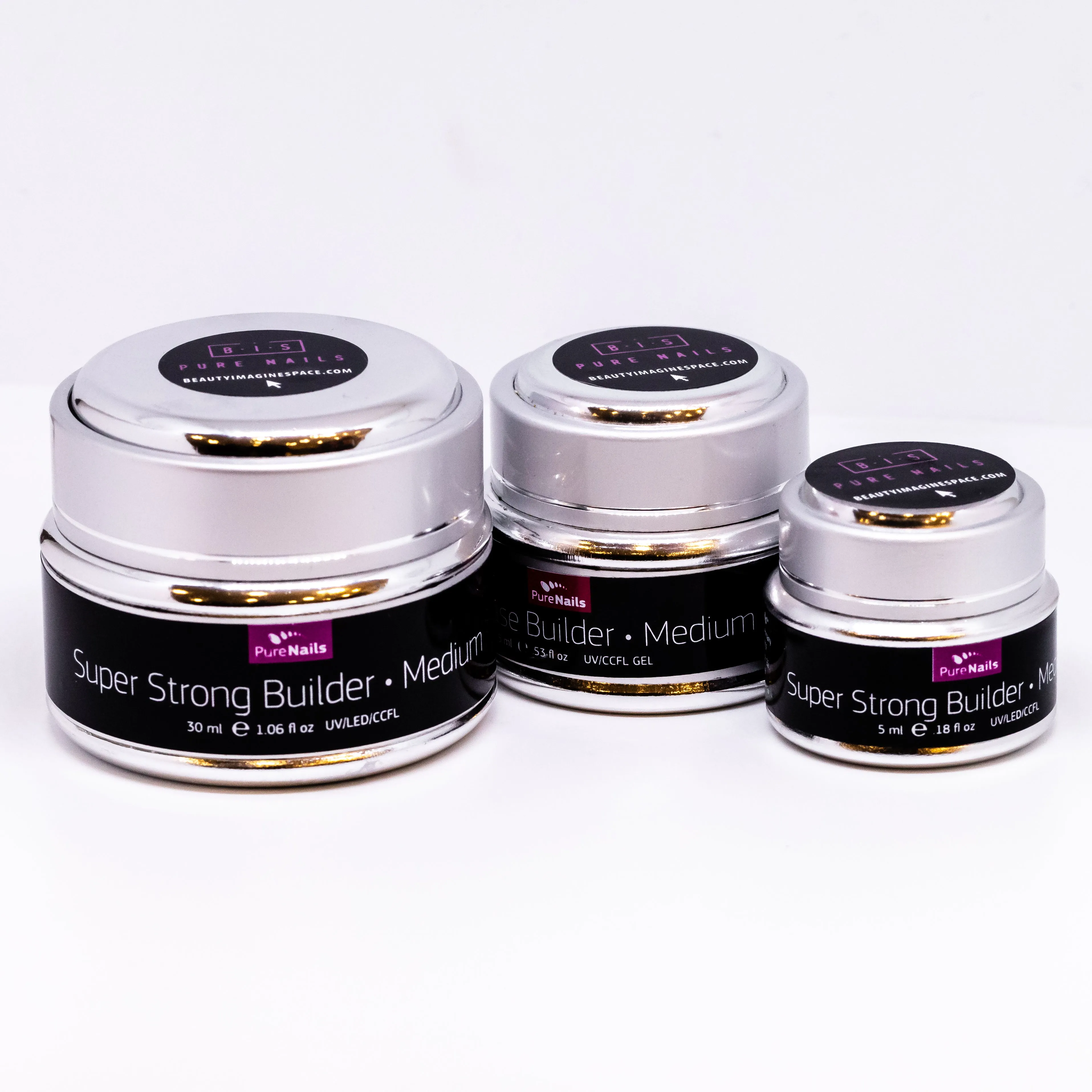 BIS Pure Nails Super strong UV/LED Builder CLEAR gel 50 ml