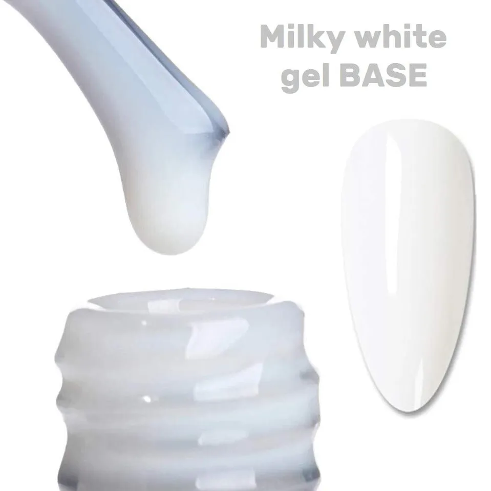 BIS Pure Nails UV/LED gel base MILKY WHITE, 7.5 ml