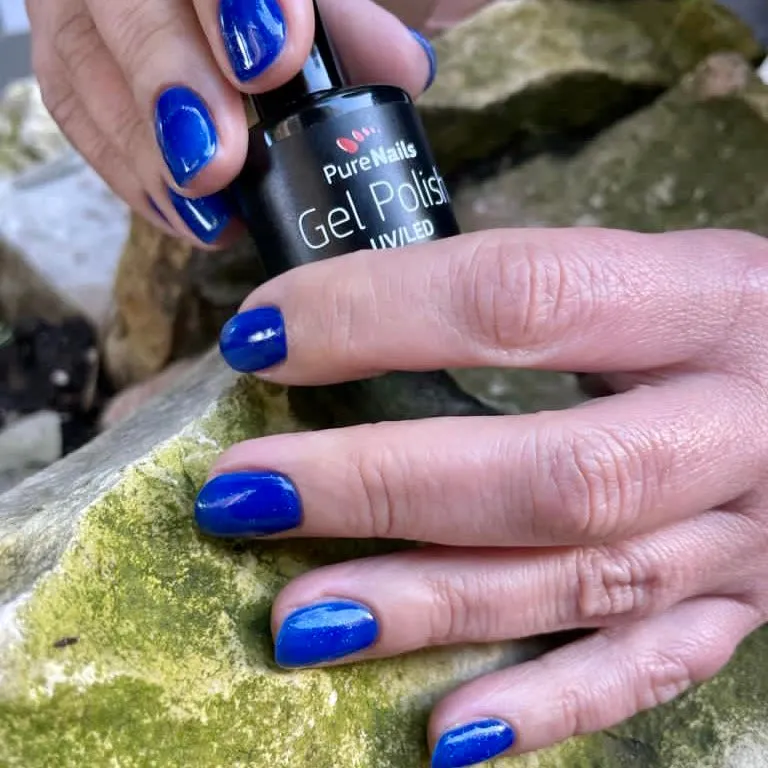 BIS Pure Nails UV/LED gel nail polish 15 ml, 6109 BRIGHT BLUE