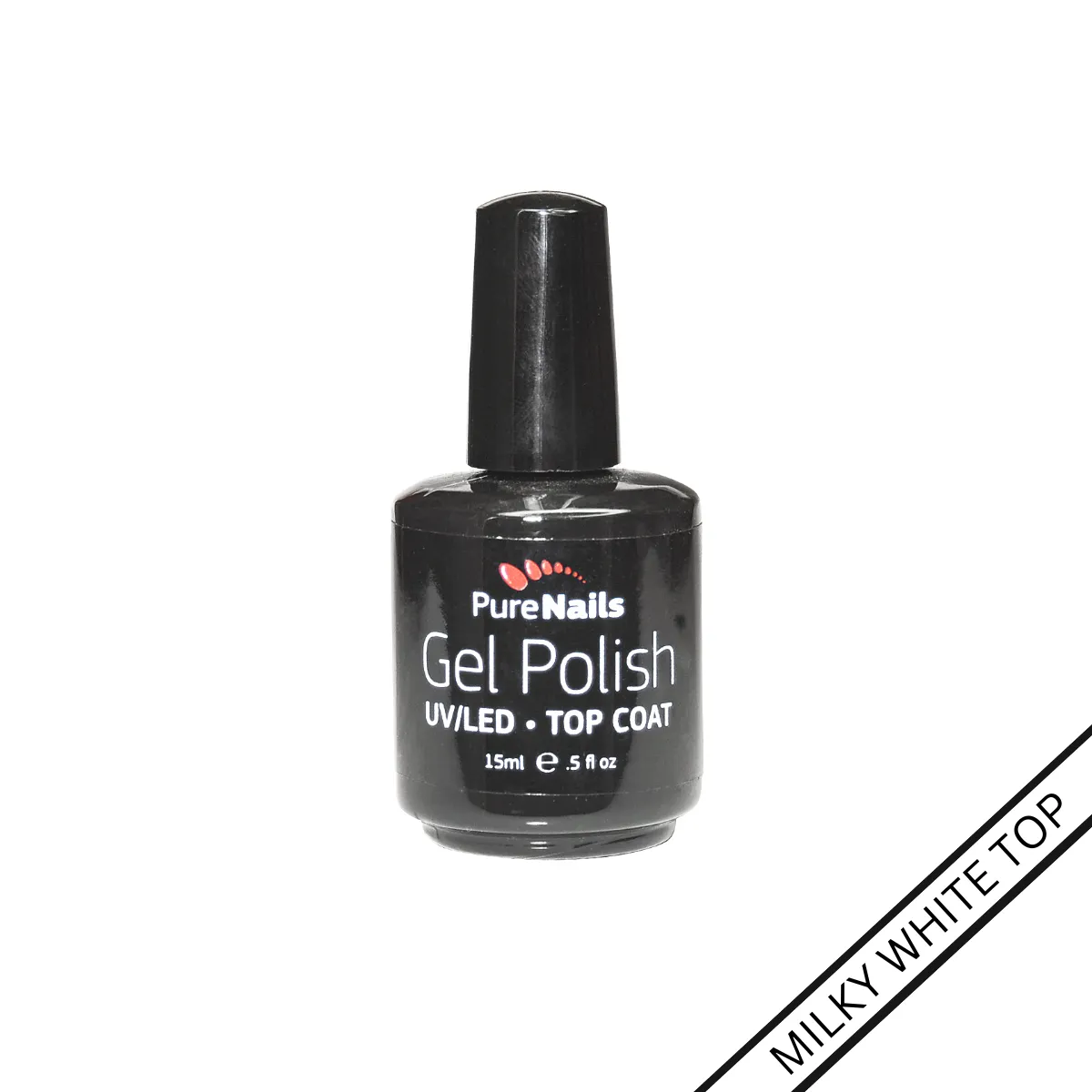 BIS Pure Nails UV/LED gel top MILKY WHITE, 15 ml