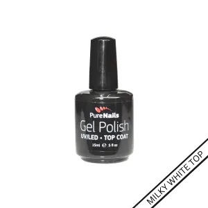 BIS Pure Nails UV/LED gel top MILKY WHITE, 15 ml